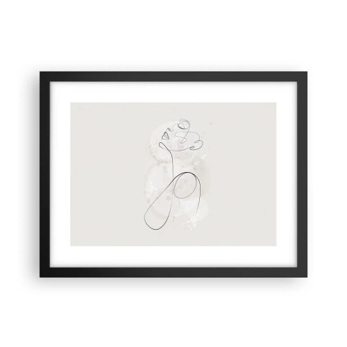Poszter fehér keretben - A szépség spirálja - 40x30 cm
