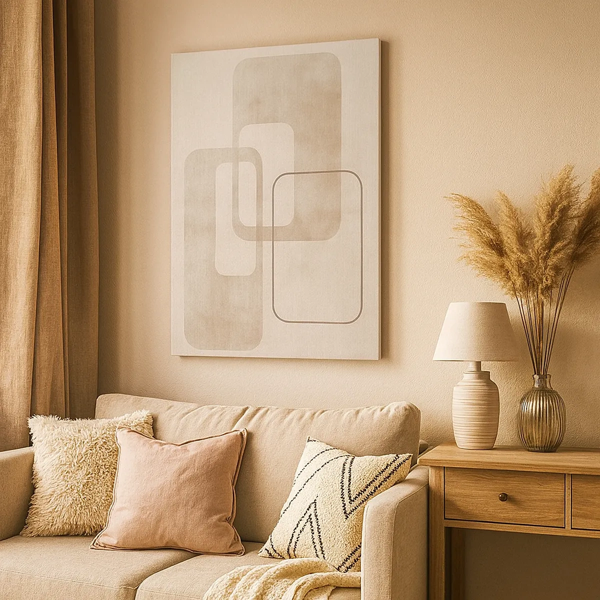 Vászonkép - Geometrikus fúga - 50x70 cm