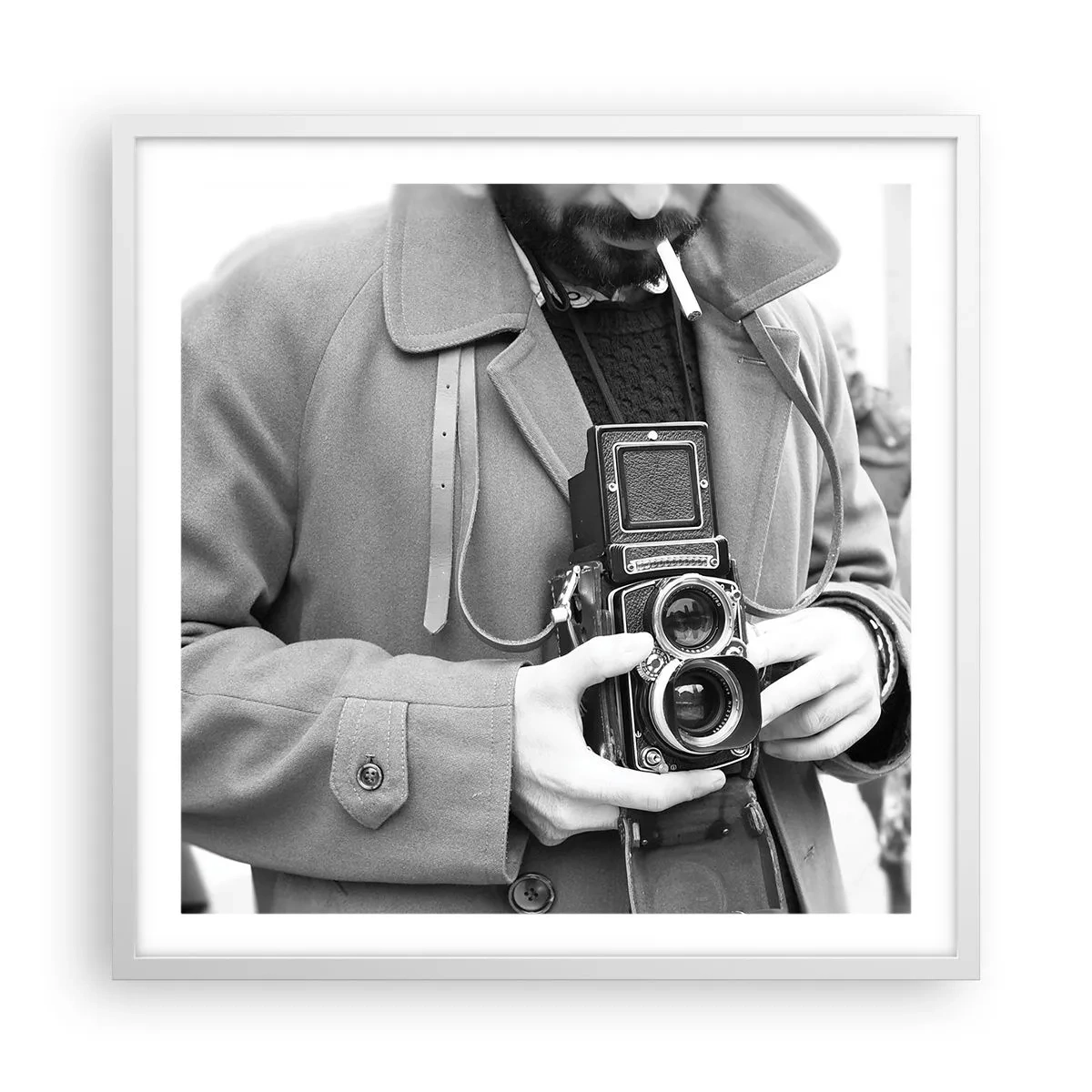 Poszter fekete keretben - Retro stílusban - 60x60 cm