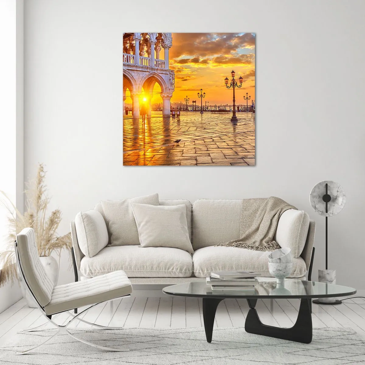 Üveg kép - Hol van mindenki? - 40x40 cm