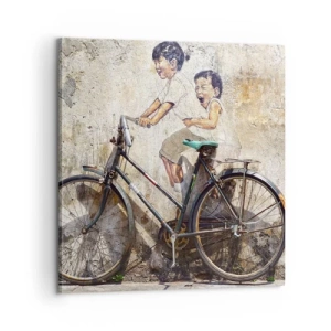 Vászonkép - Igaz, vagy hamis? - 60x60 cm