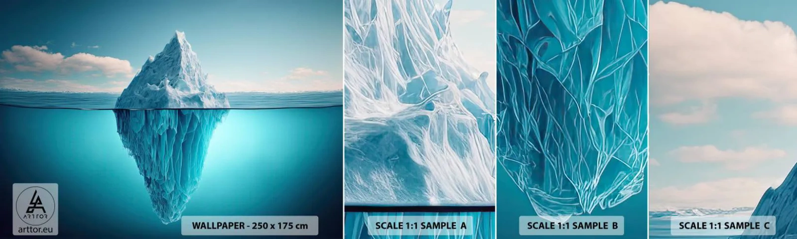 Fotótapéta Minta Standard Eco - A jégkirálynő - Jéghegy, Víz, Gleccser - 100x30 cm