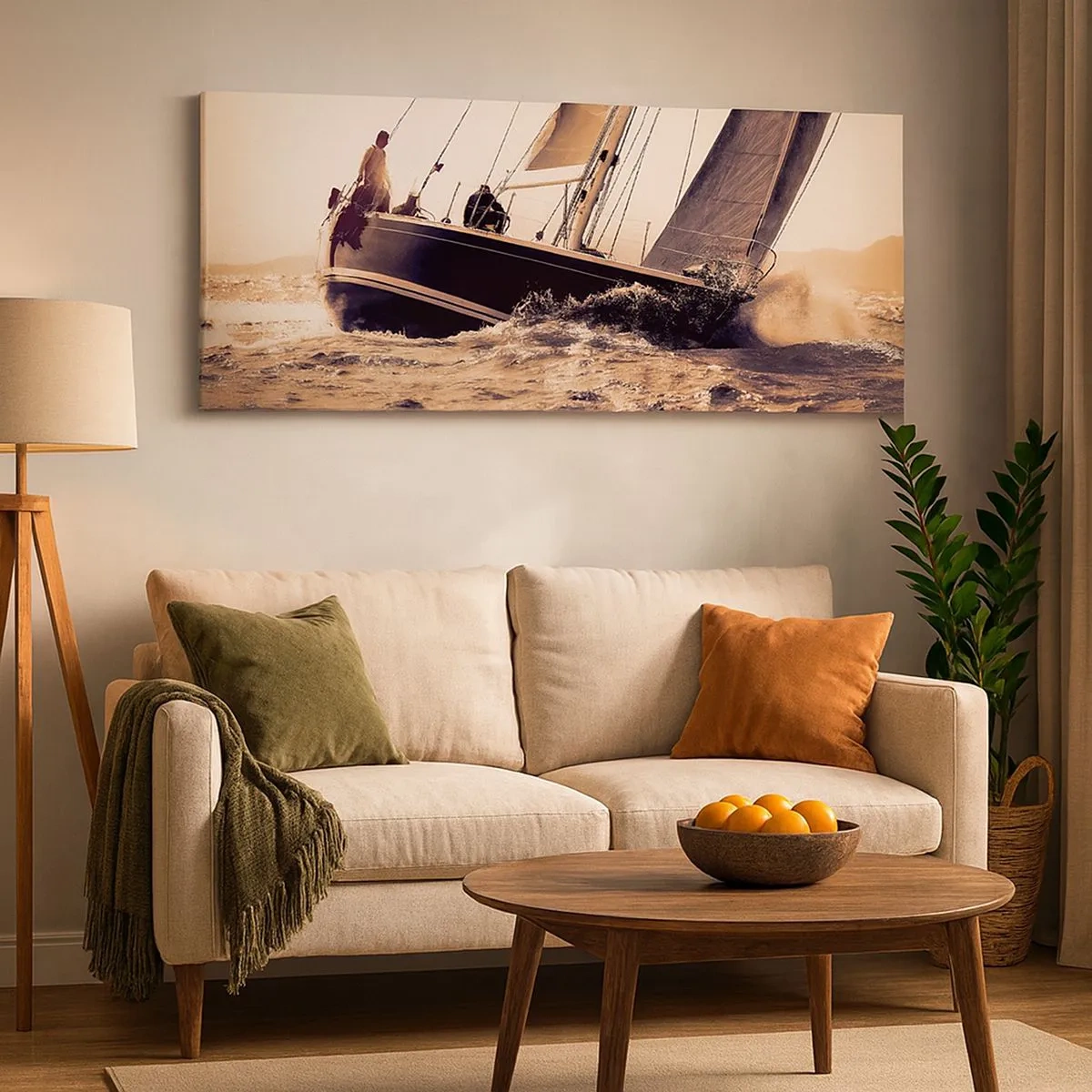 Vászonkép - Vitorlázz, tengerész - 100x40 cm
