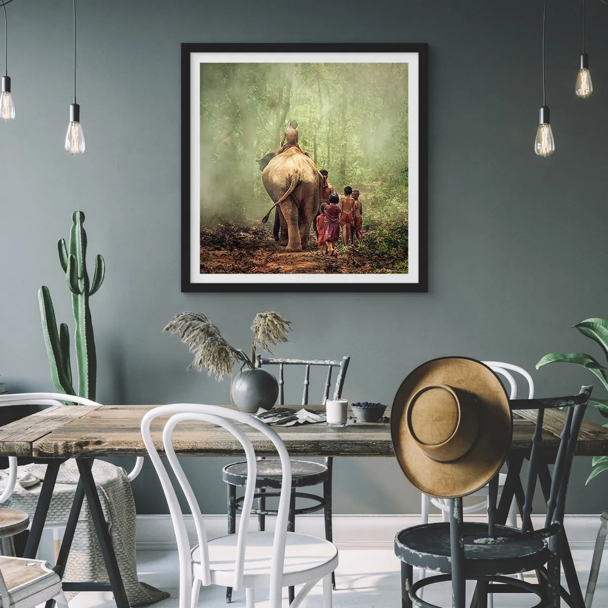 Poszter fehér keretben - Az új Dzsungel Könyve - 60x60 cm