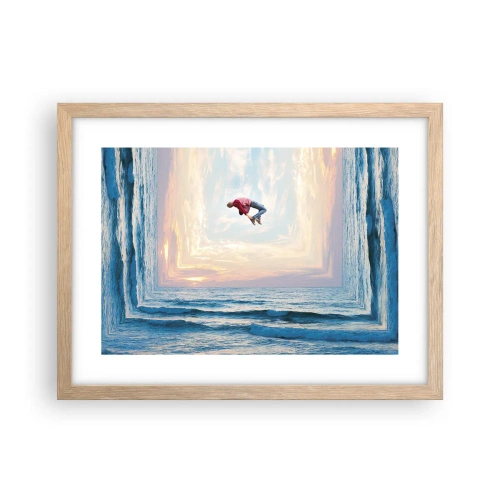 Poszter világos tölgy keretben - Egy másik dimenzióba - 40x30 cm