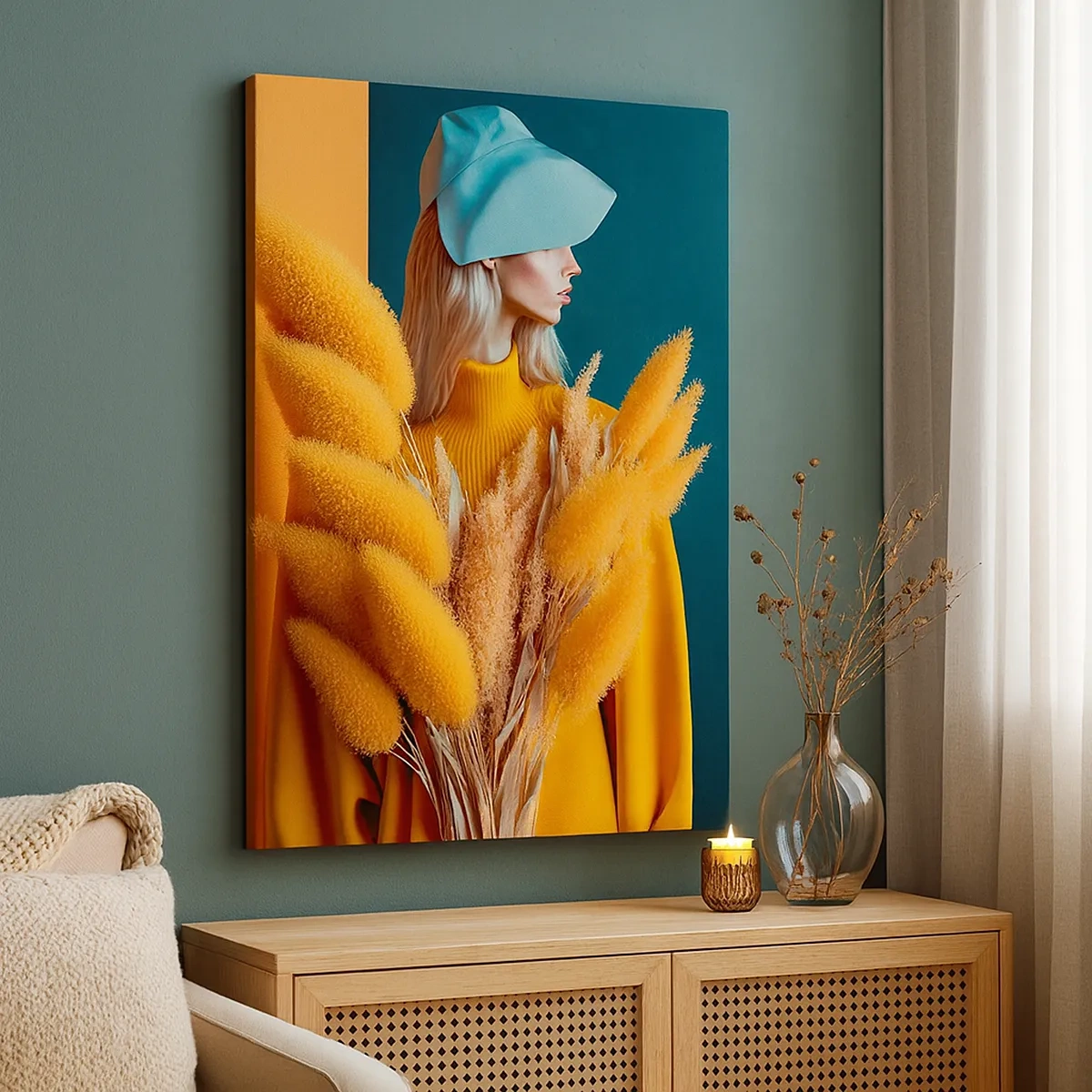 Vászonkép - Bolyhos portré - 50x70 cm