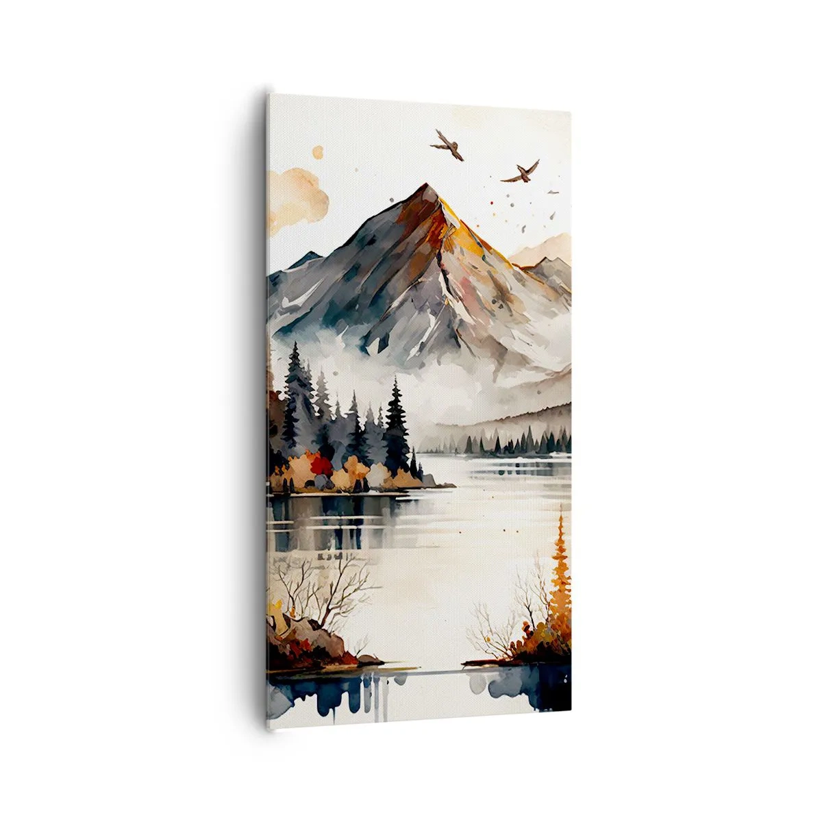 Vászonkép - Aranyszínű ősz a hegyekben - 65x120 cm