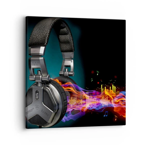 Vászonkép - A zene tüzében - 30x30 cm