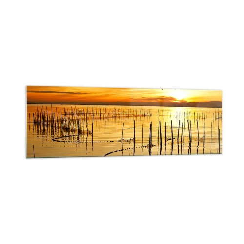 Üveg kép - A halászaton - 160x50 cm