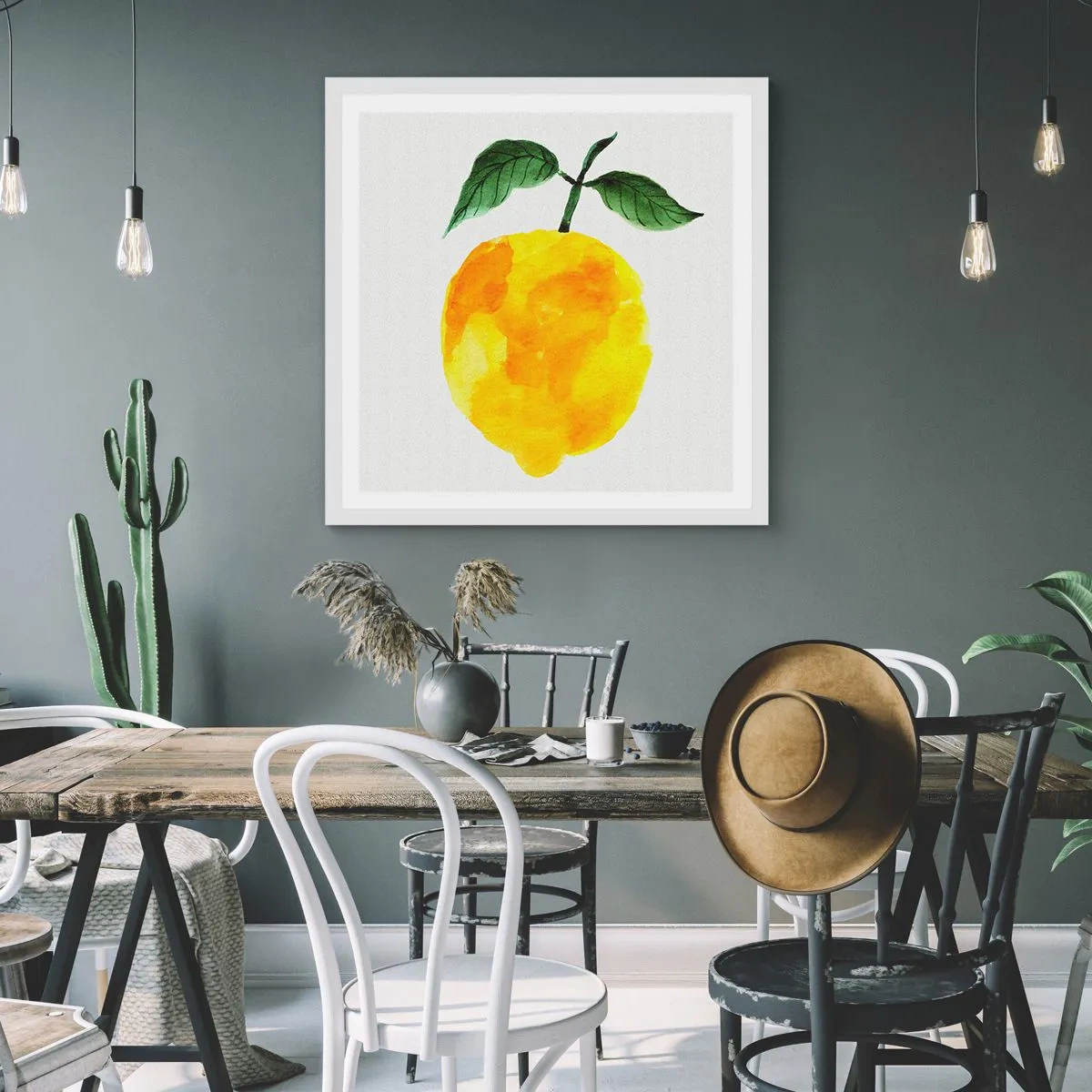 Poszter fekete keretben - Hogyan ismerjük meg a nap ízét - 60x60 cm