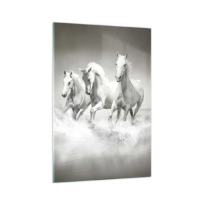 Üveg kép - Fehér őrület - 70x100 cm