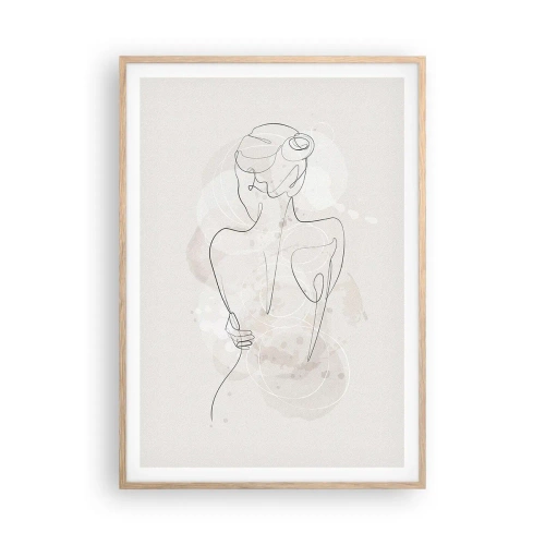 Poszter világos tölgy keretben - Mint egy érzékeny hangszer - 70x100 cm