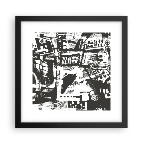 Poszter fehér keretben - Rend vagy káosz? - 30x30 cm