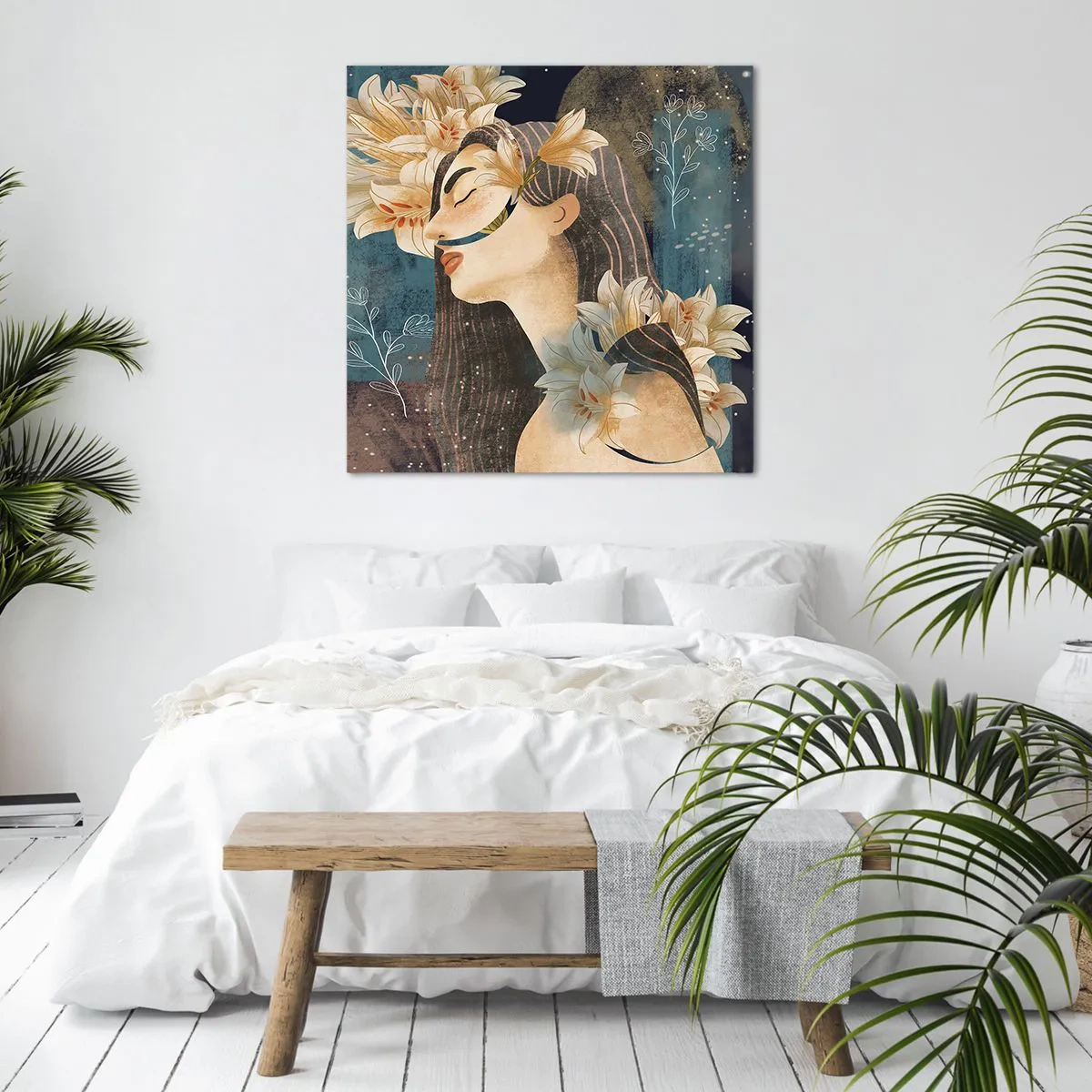 Vászonkép - Mese egy liliomos hercegnőről - 30x30 cm