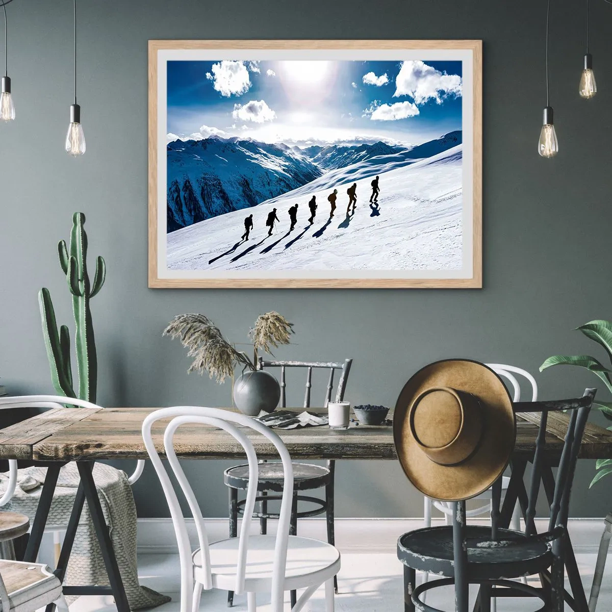 Poszter világos tölgy keretben - A hódítók csapata - 91x61 cm