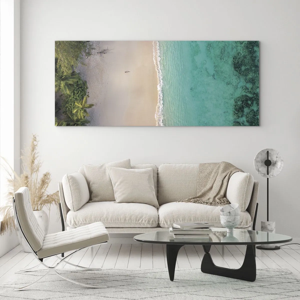 Üveg kép - Paradicsomi tengerpart - 120x50 cm