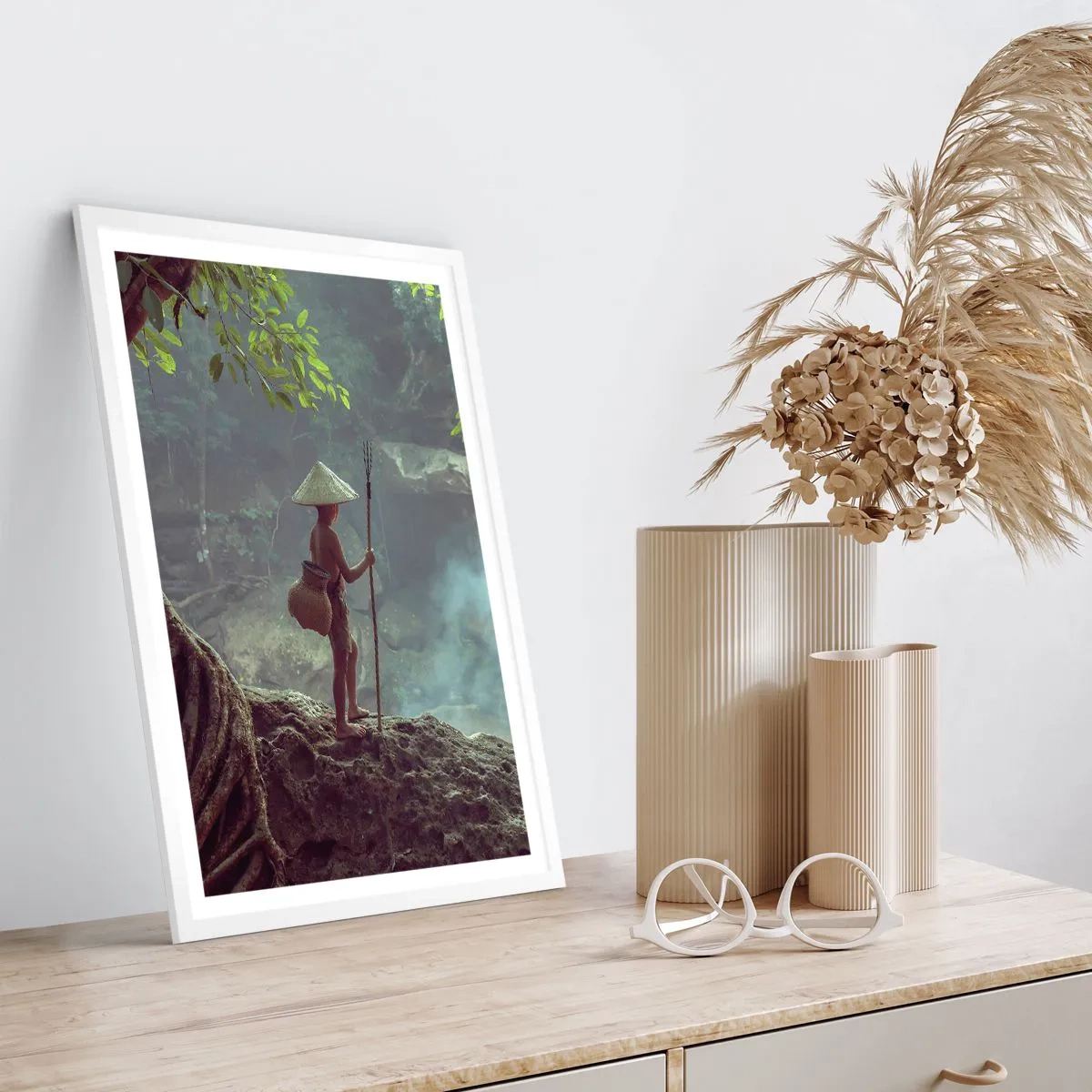 Poszter fekete keretben - Barátságban a természettel - 70x100 cm