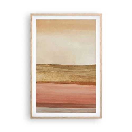 Poszter világos tölgy keretben - Függőleges kompozíció - 61x91 cm