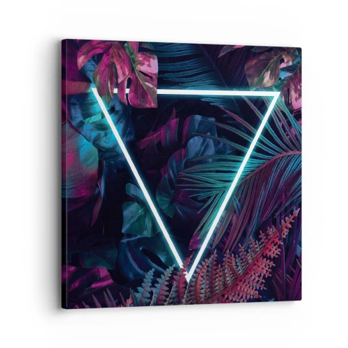 Vászonkép - Disco stílusú kert - 30x30 cm