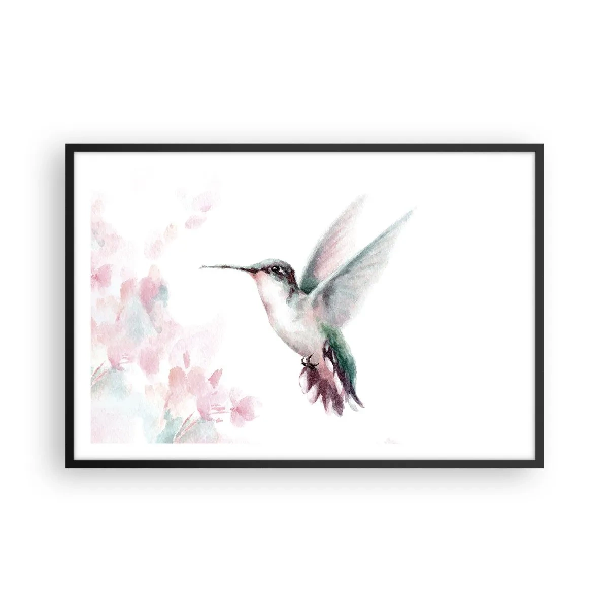 Poszter fehér keretben - Reptében lefagyva - 91x61 cm