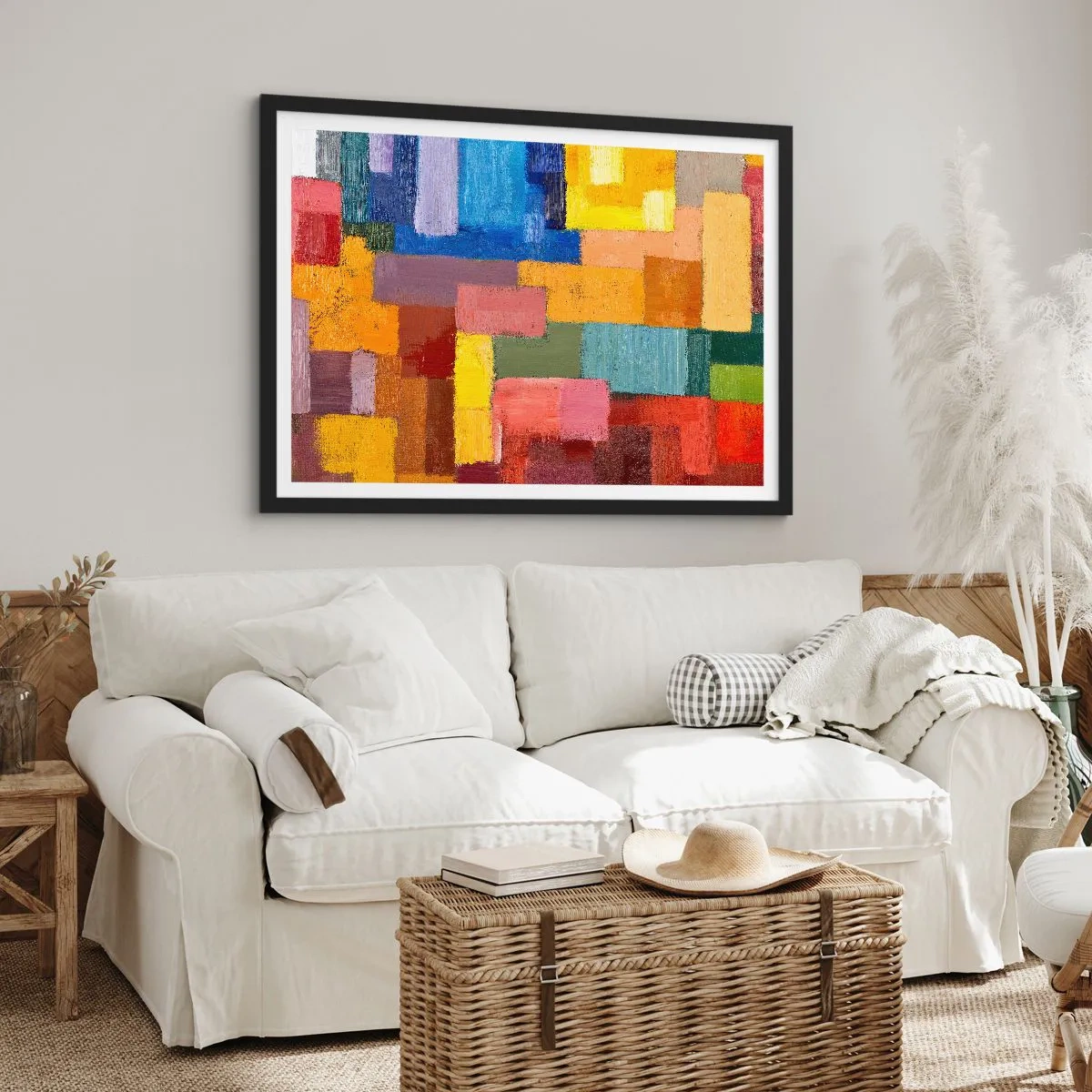 Poszter fehér keretben - Mindegyik más, mindegyik színes - 100x70 cm