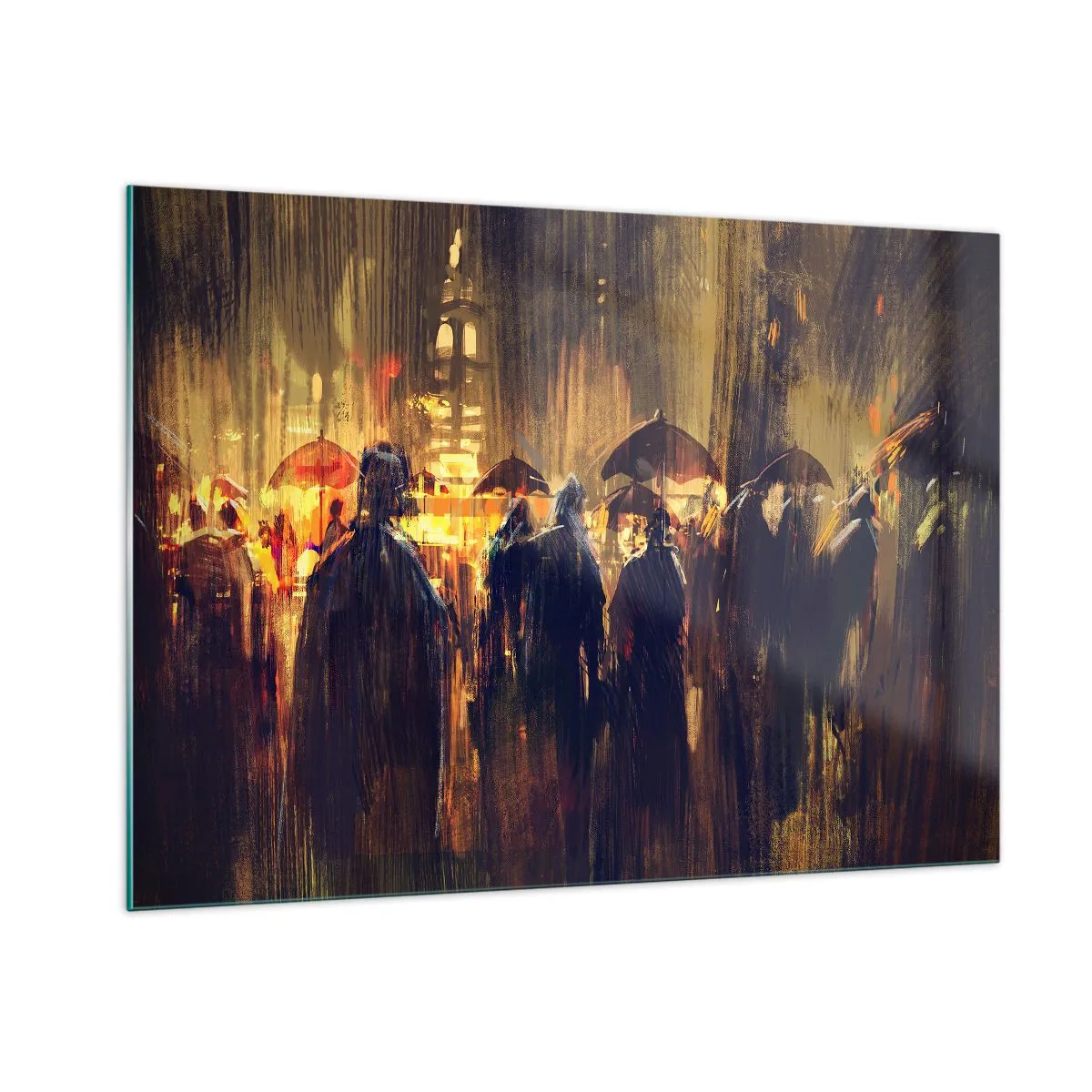 Üveg kép - Az eső imádói - 100x70 cm