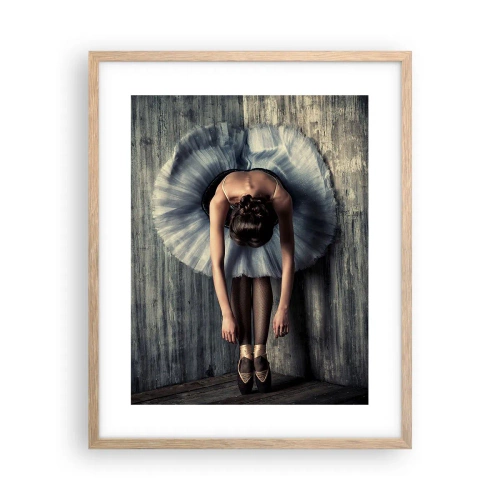 Poszter világos tölgy keretben - Amikor elhallgat a zene - 40x50 cm