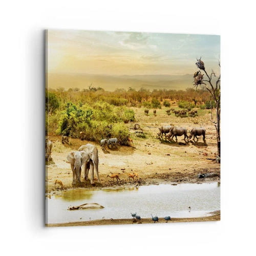 Vászonkép - „Z Edenu zaś wypływała rzeka…" - 60x60 cm