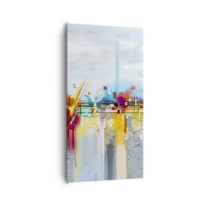 Vászonkép - Az öröm hídja az élet folyóján - 65x120 cm