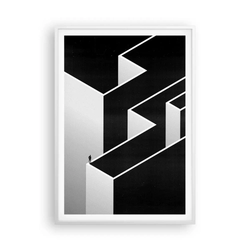 Poszter fekete keretben - Magány a csúcson - 70x100 cm