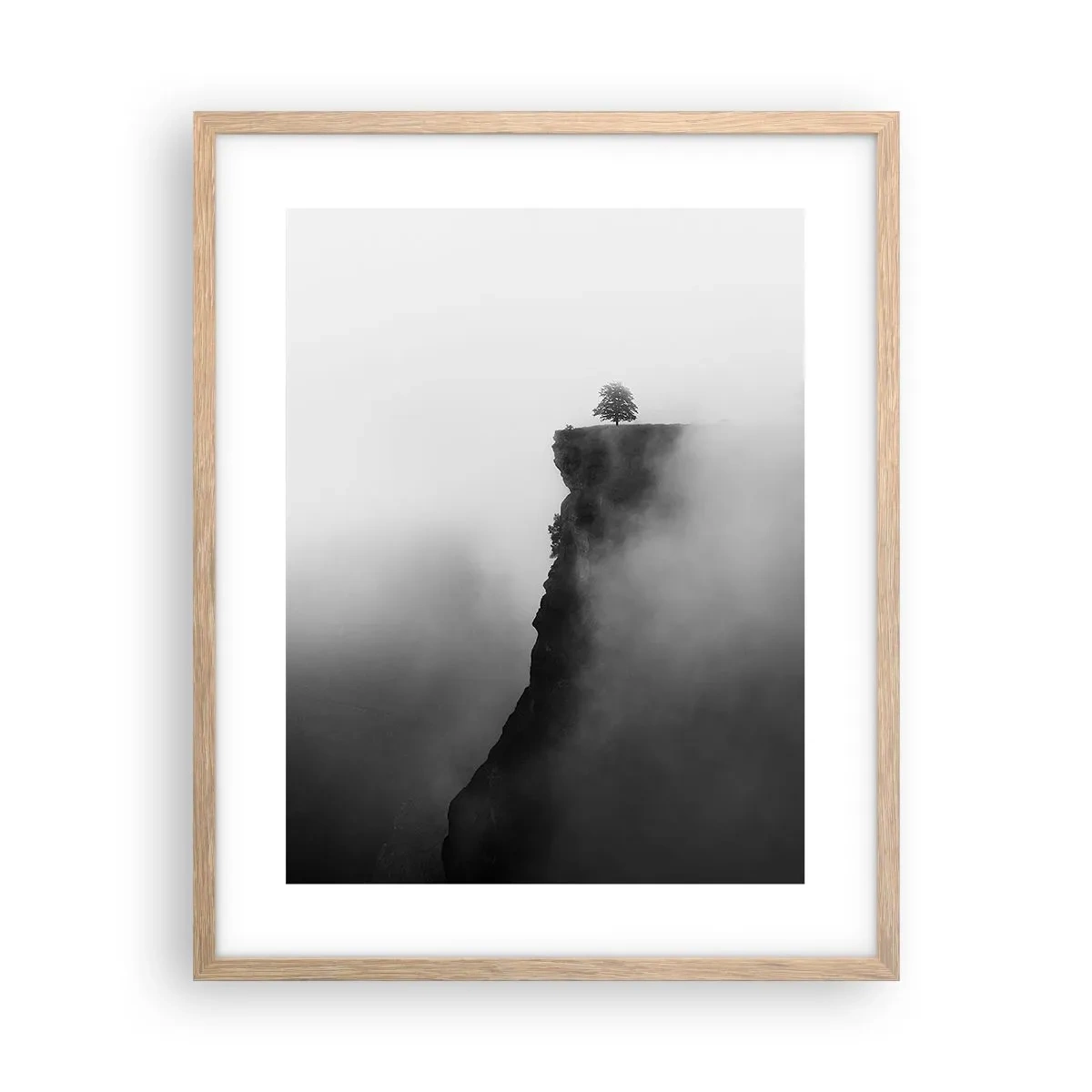 Poszter világos tölgy keretben - A világ peremén - 40x50 cm