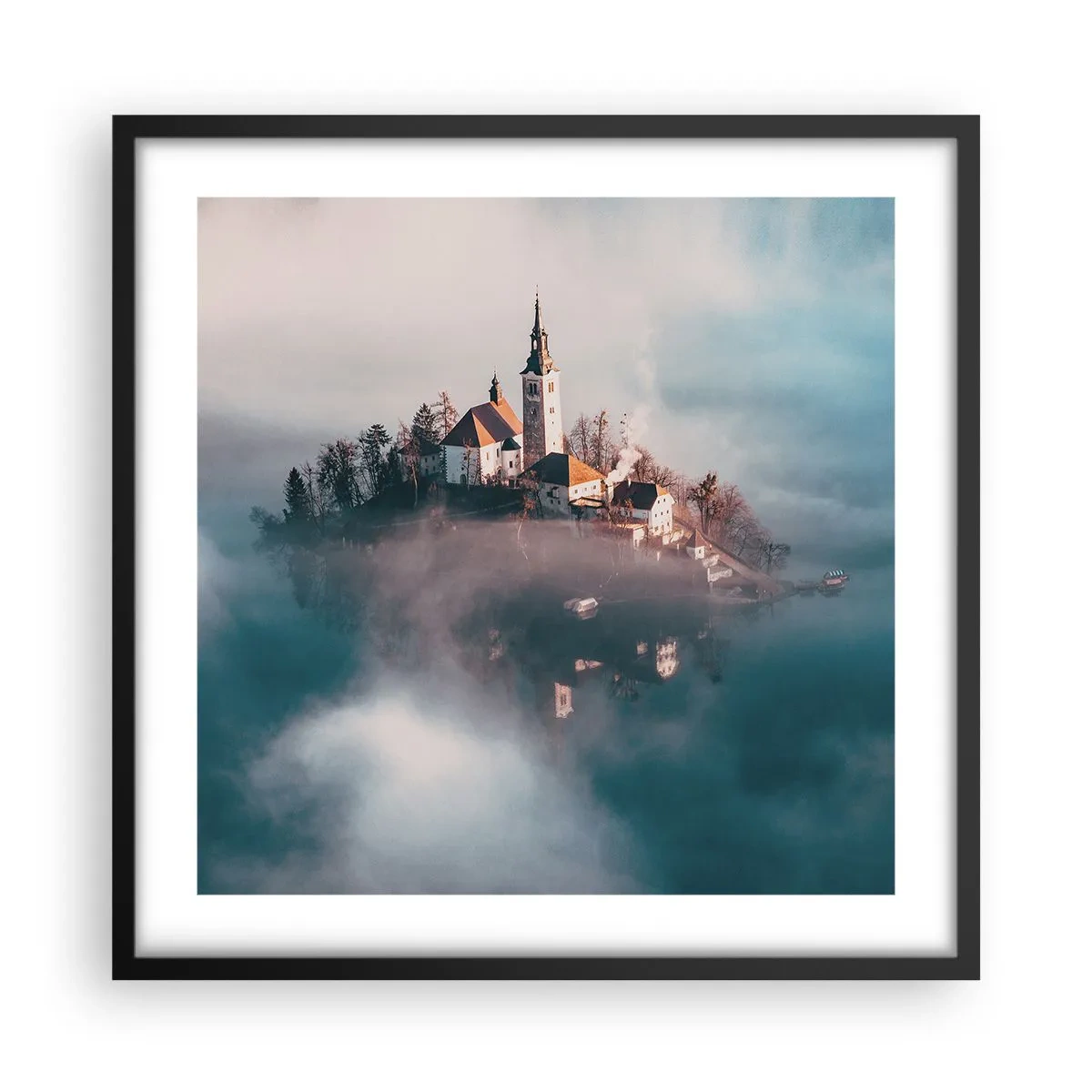 Poszter fehér keretben - Álomsziget - 50x50 cm