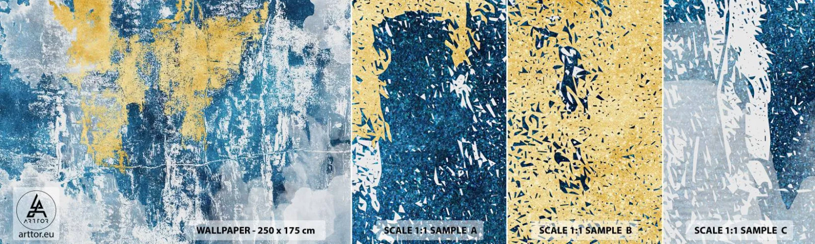 Fotótapéta Minta Standard Eco - Derűs absztrakció - Absztrakció, Darab, Foltok - 100x30 cm