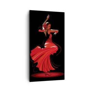 Vászonkép - A flamenco tüzes szelleme - 55x100 cm