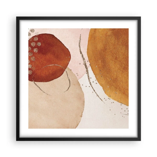Poszter fehér keretben - Gömbölyűség és mozgás - 50x50 cm
