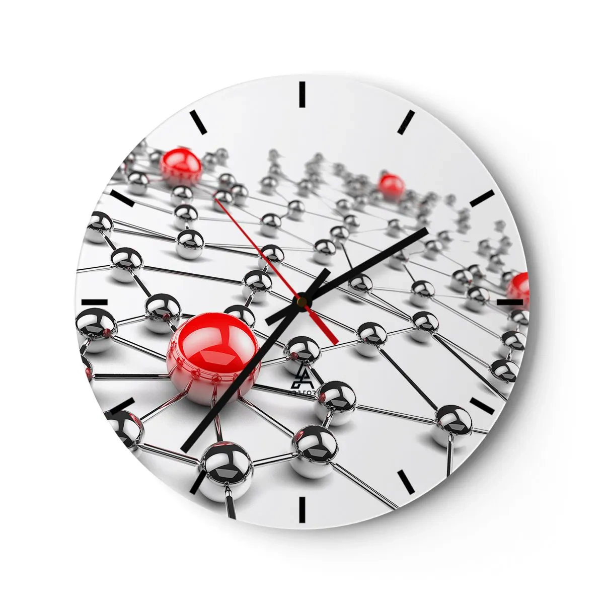 Falióra, Óra - Ezüst háló - 40x40 cm