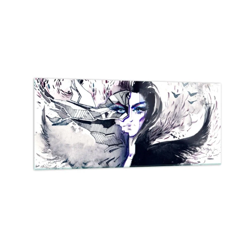 Üveg kép - Démoni és gyönyörű - 120x50 cm