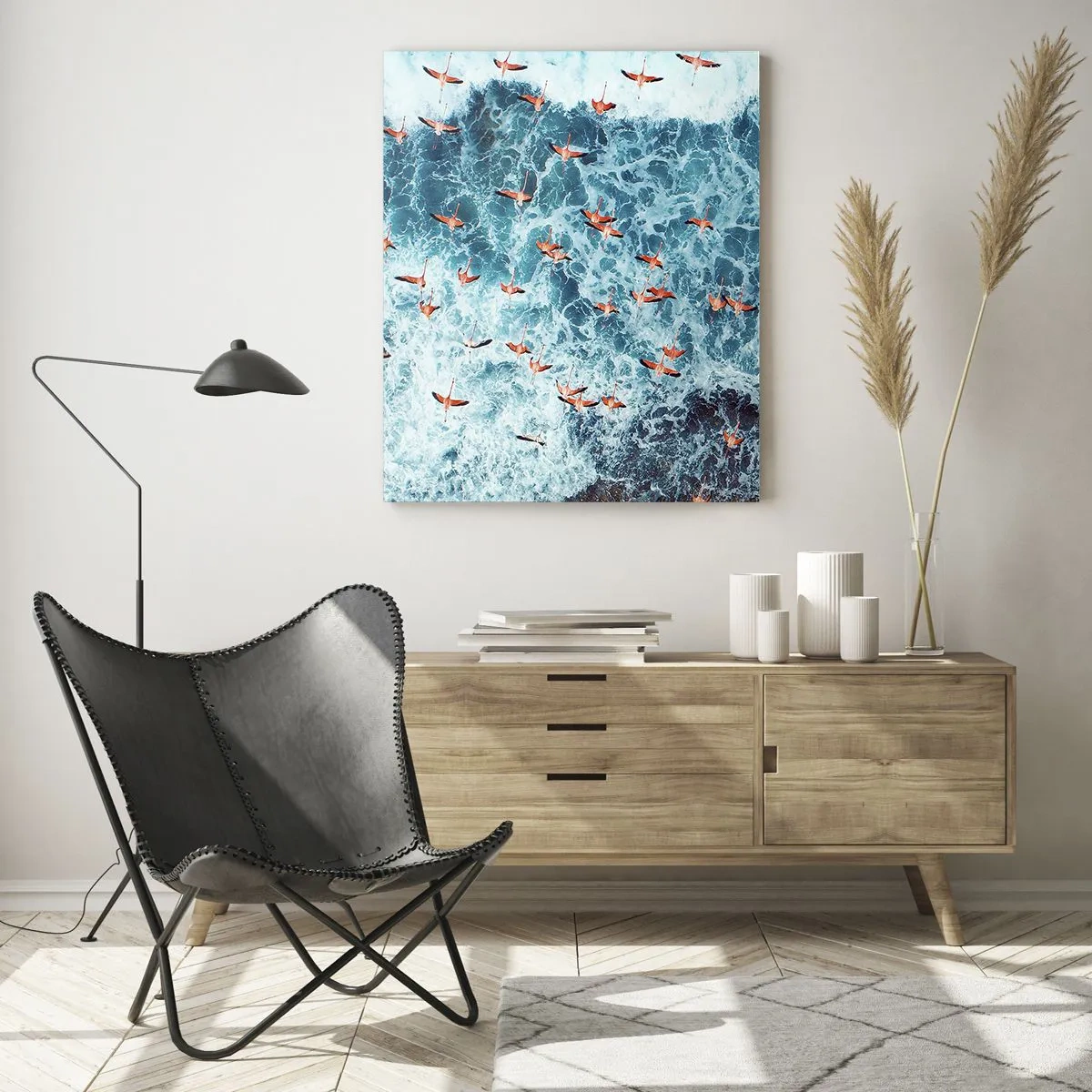 Üveg kép - A tengerparti parádé - 80x120 cm