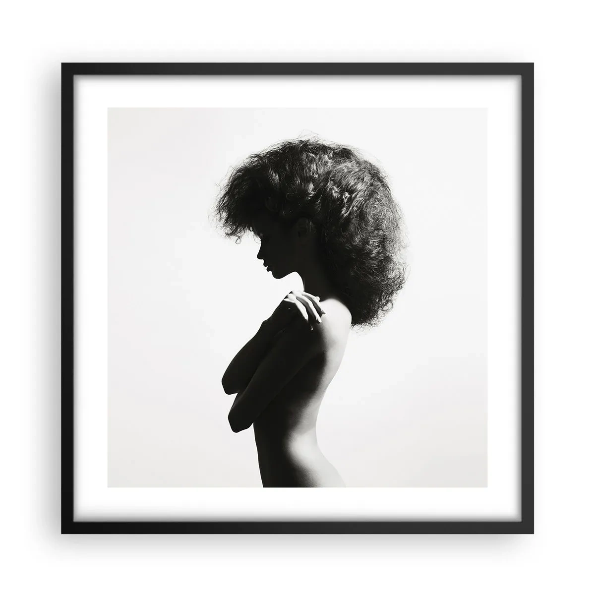 Poszter fehér keretben - Mint virág a karcsú száron - 50x50 cm