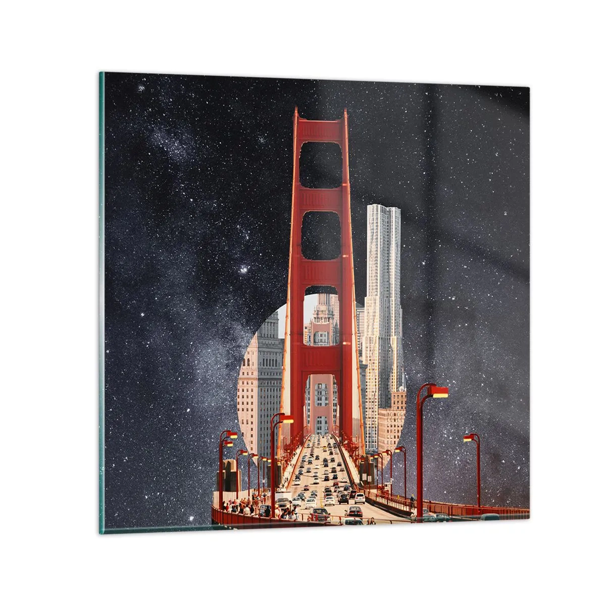 Üveg kép - Mindig a középpontban - 70x70 cm