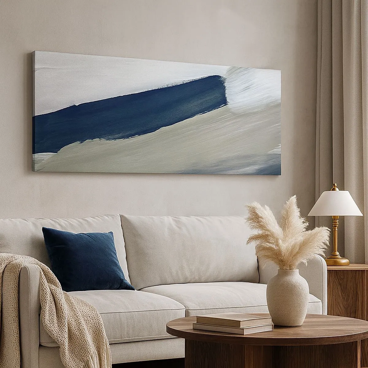 Vászonkép - Találkozás a fehérrel - 100x40 cm