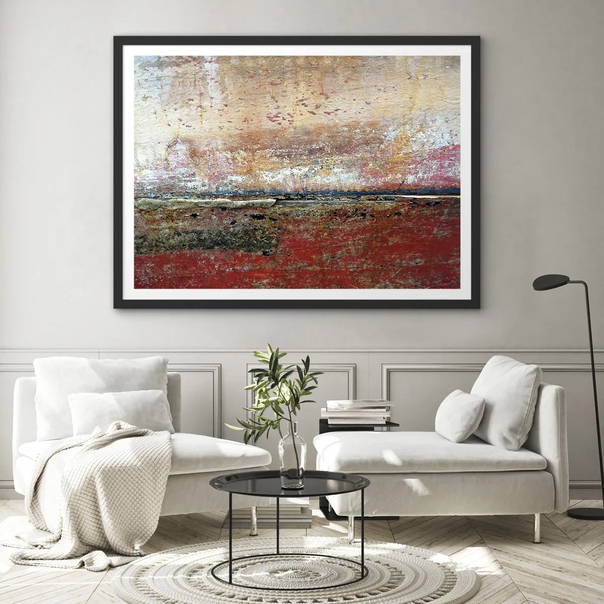 Poszter fehér keretben - Talán a tenger - 100x70 cm