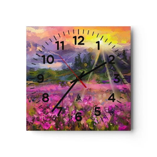 Falióra, Óra - A völgyben a nap védelme alatt - 30x30 cm