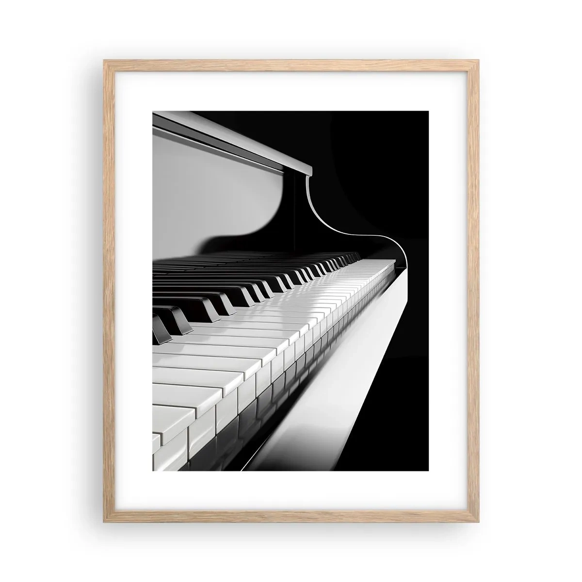 Poszter világos tölgy keretben - A formák és színek harmóniája - 40x50 cm