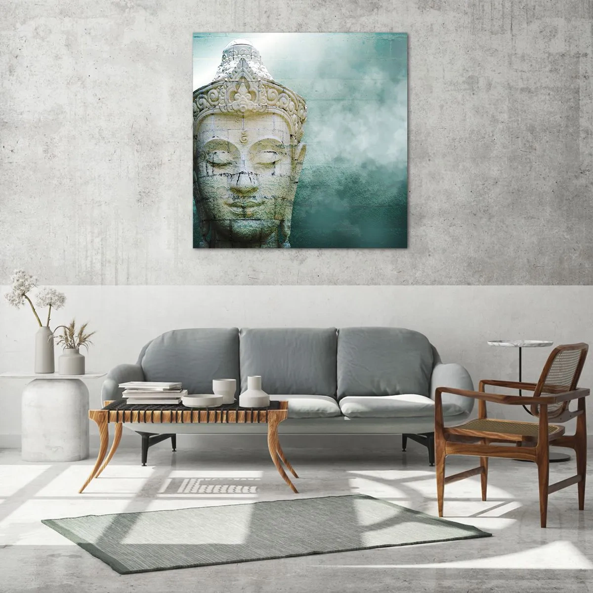 Üveg kép - A fény kérése - 60x60 cm