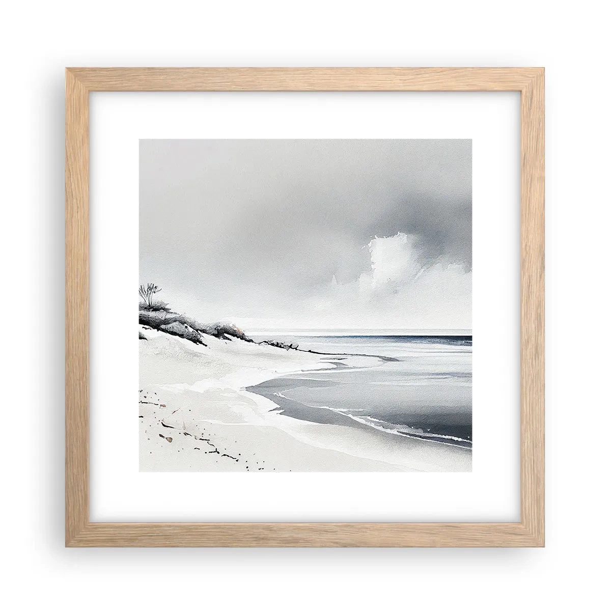 Poszter világos tölgy keretben - Mindig együtt - 30x30 cm