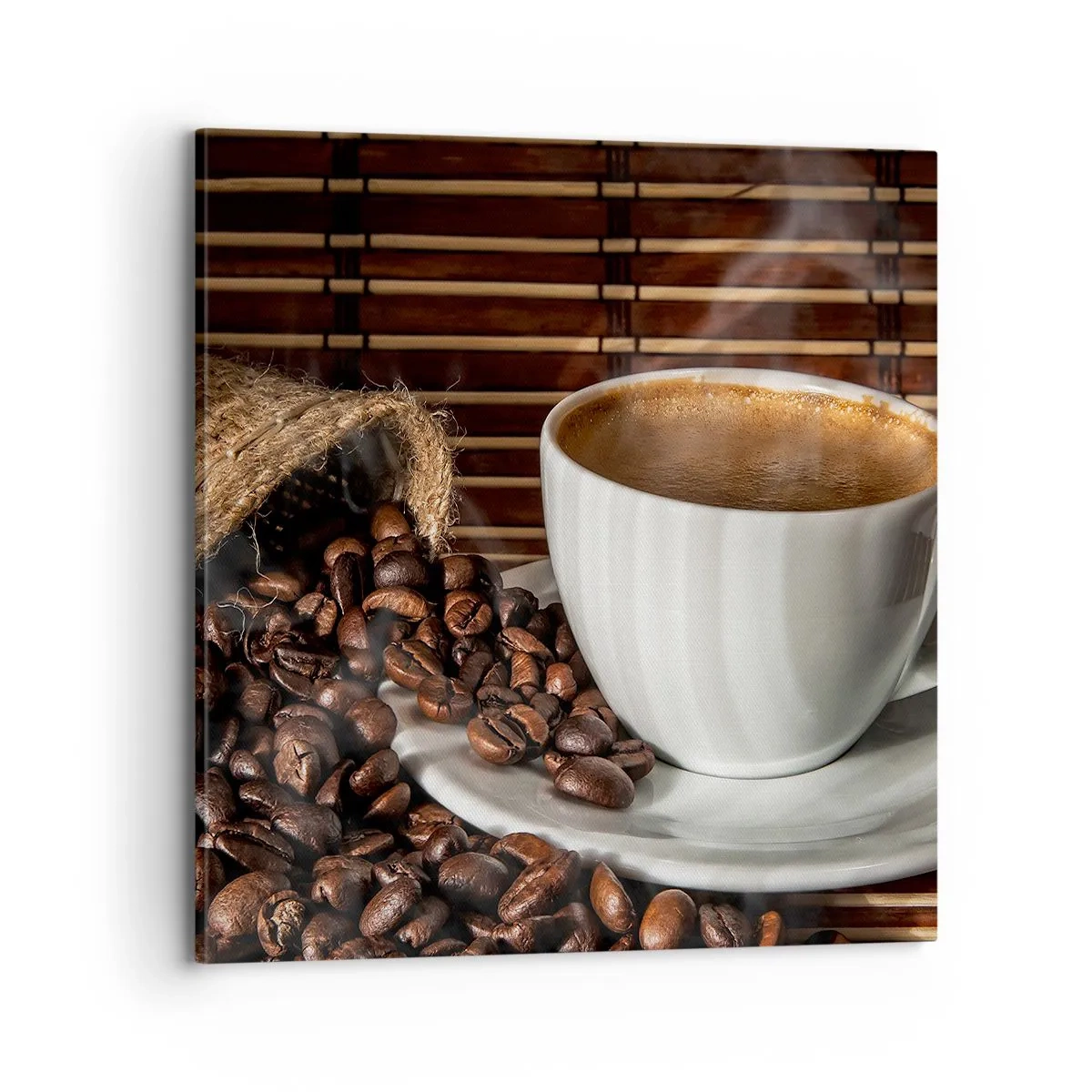 Vászonkép - A szén feketesége, a borostyán tisztasága - 70x70 cm