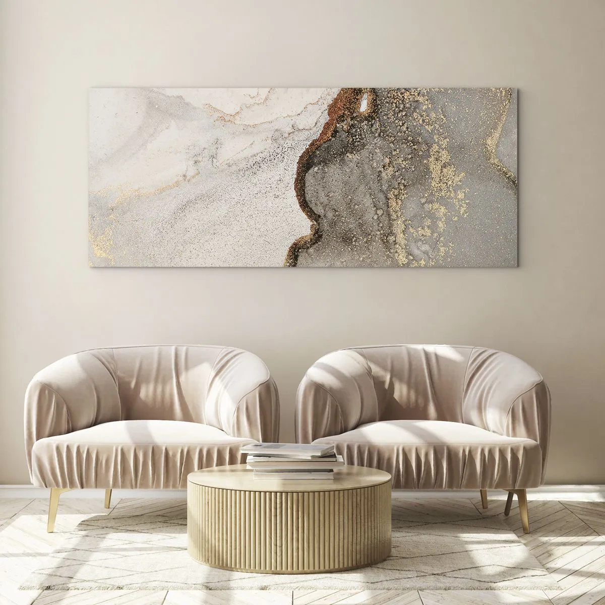 Üveg kép - A színek határán - 100x40 cm