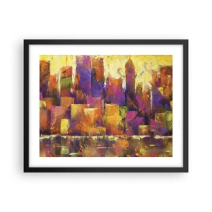 Poszter fehér keretben - Metropolitán kompozíció - 50x40 cm