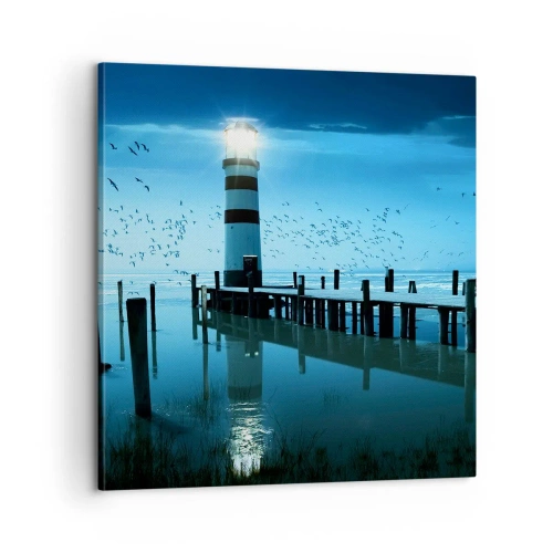 Vászonkép - És nem félsz a sötéttől - 60x60 cm